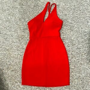 Little Red Dress!Sexy. Size 1/2.Like new. Straps lean toward shoulder.B Darlin